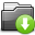Drop Box Folder Black Icon 32x32 png